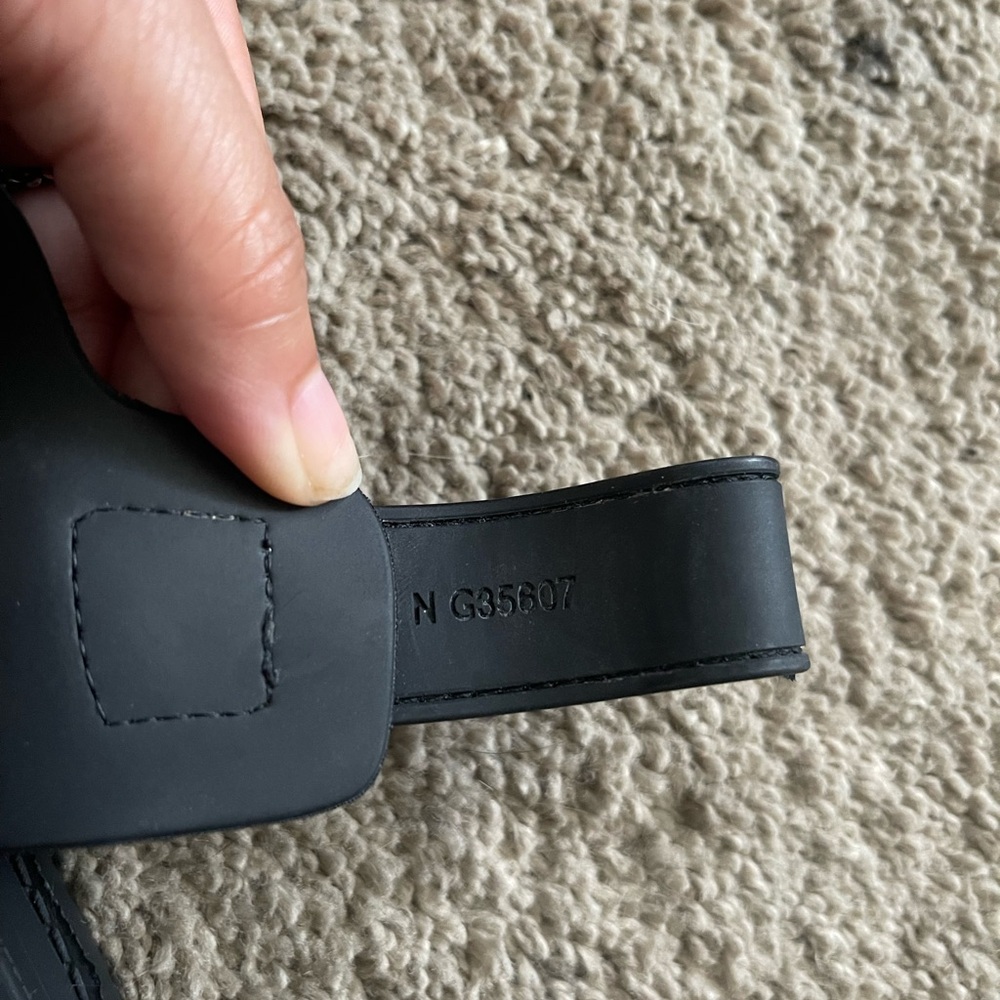 Chanel Black Sandals with white Accents - Picture 6 of 6